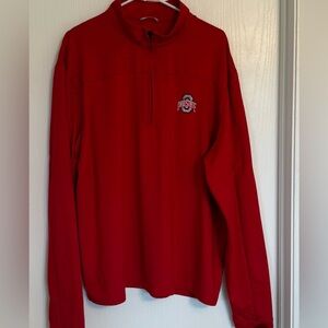 Cutter & Buck Red CB DryTec Pullover Quarter-zip